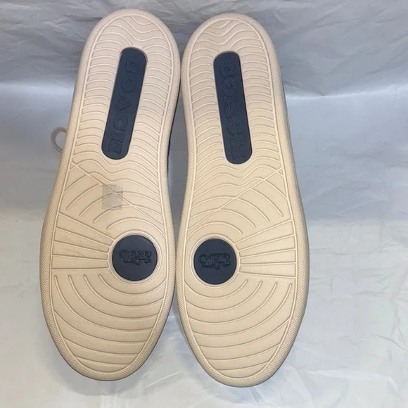 NEW COACH Lowline Signature C Denim Sneakers Size 10B Casual Comfort Light - Picture 5 of 8